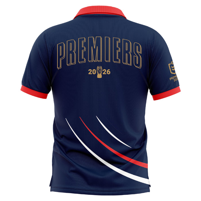 *PRE ORDER 4/12* Sydney Roosters 2026 Premiers Mens Polo - Blue