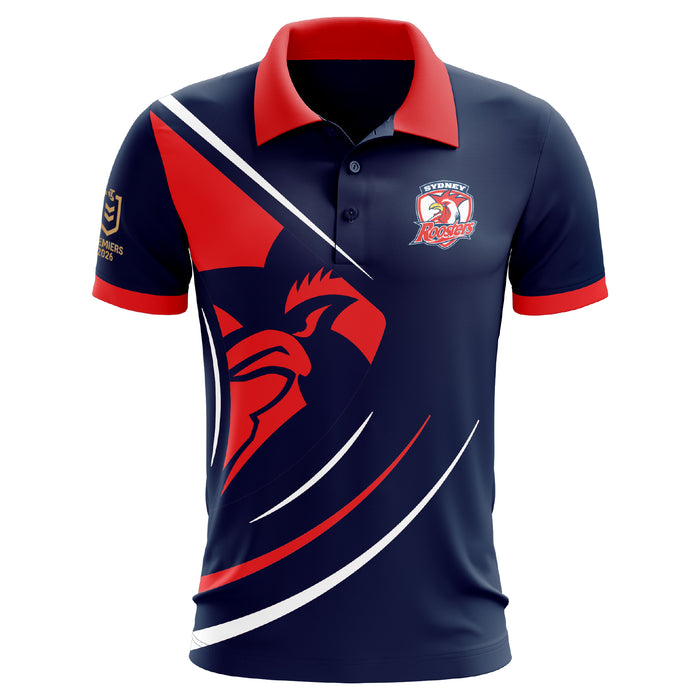 *PRE ORDER 4/12* Sydney Roosters 2026 Premiers Mens Polo - Blue