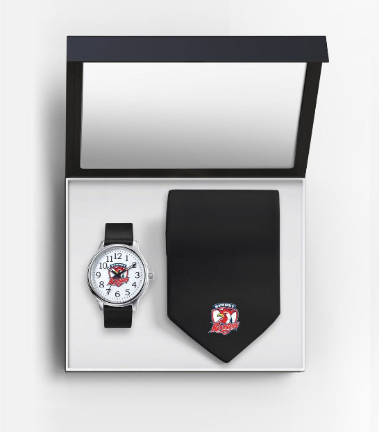 Sydney Roosters Watch & Tie Gift Set