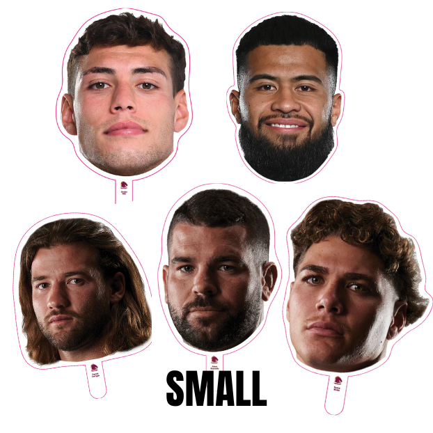 *PRE ORDER DEC* Brisbane Broncos Player Head Cutouts - SMALL