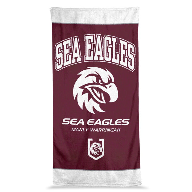 Manly Sea Eagles Beach Towel - Jumbo