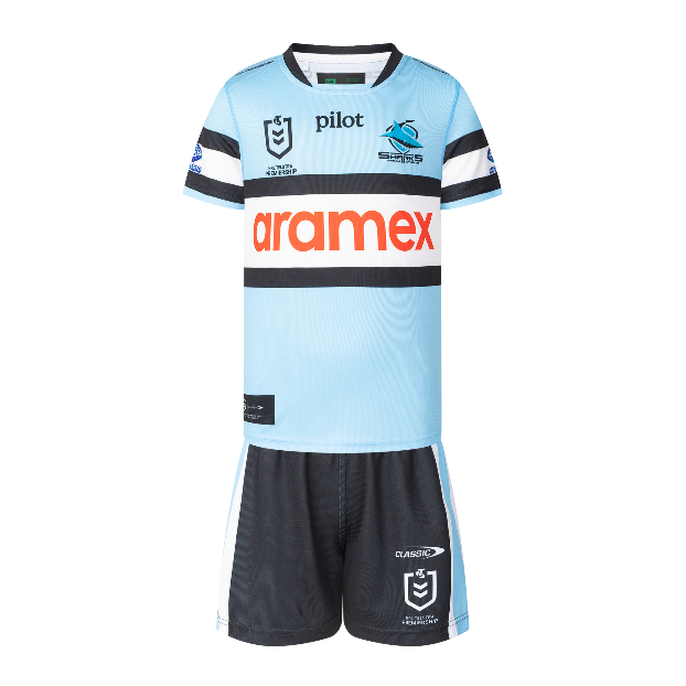 Cronulla Sharks 2025 Baby / Toddler Home Jersey Set