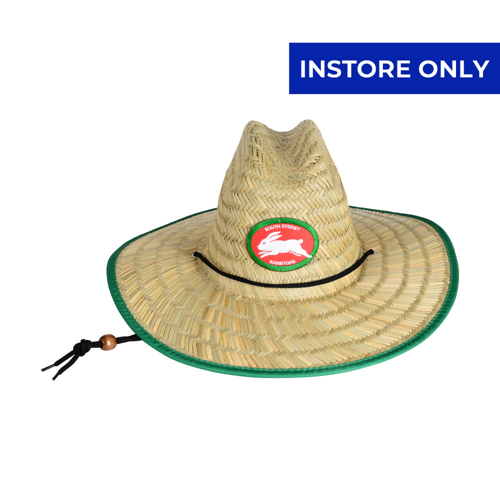 South Sydney Rabbitohs NRL Straw Hat with Retro Logo