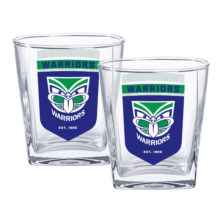 New Zealand Warriors Spirit Glasses - 2pk