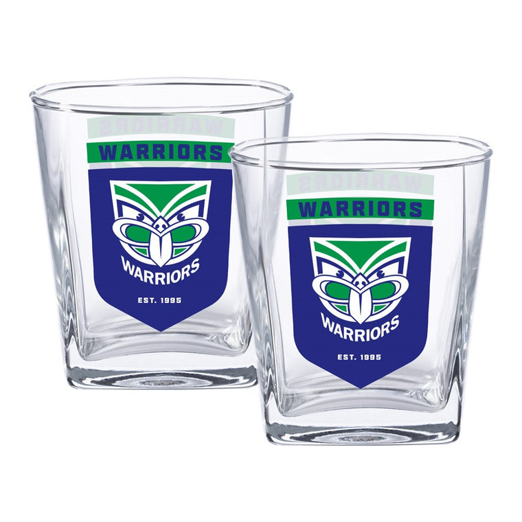 New Zealand Warriors Spirit Glasses - 2pk
