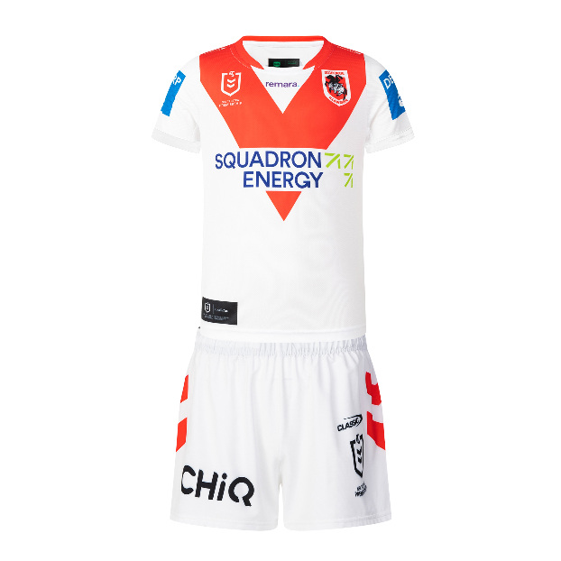 St George Illawarra Dragons 2025 Baby / Toddler Home Jersey Set