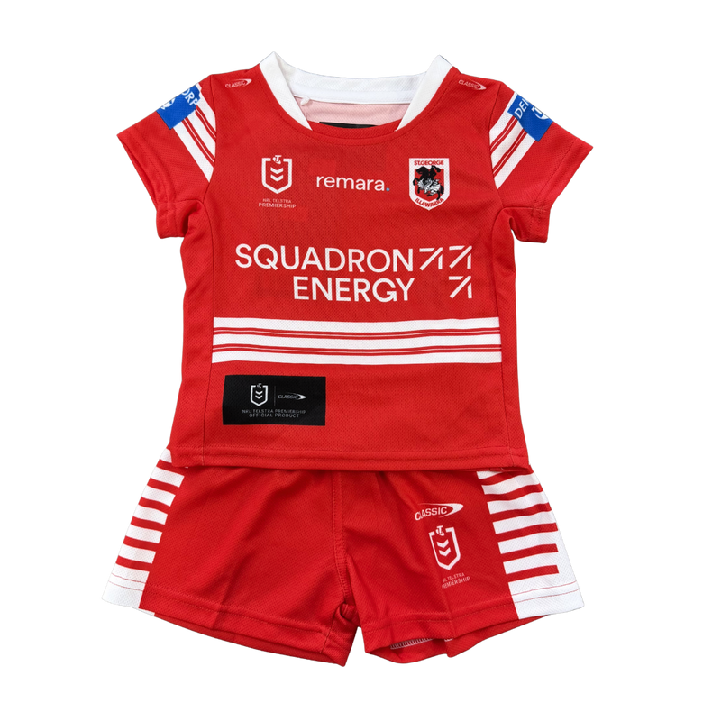 St George Illawarra Dragons 2026 Baby / Toddler Alternate Jersey Set