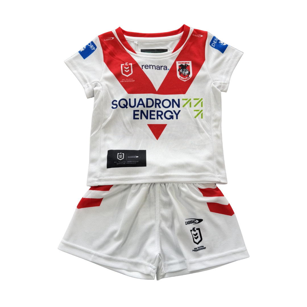 St George Illawarra Dragons 2026 Baby / Toddler Home Jersey Set