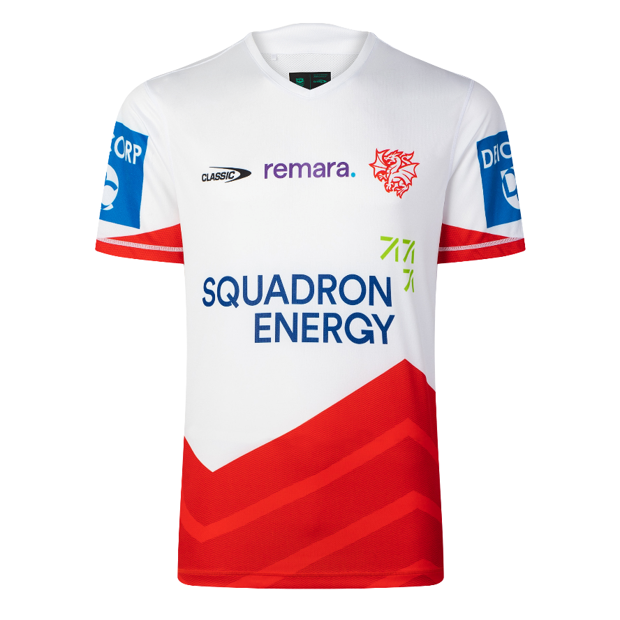 St George Illawarra Dragons 2026 Mens Players Training Shirt - White
