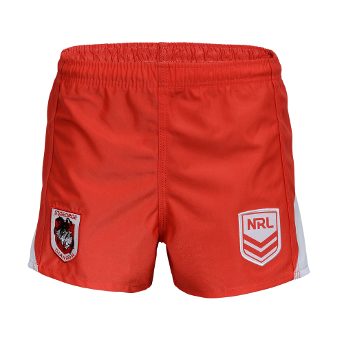 St George Illawarra Dragons Mens Replica Player Shorts - Red