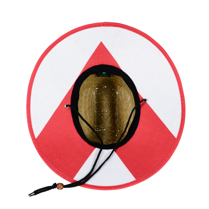 NRL Retro Straw Hat with jersey design on the underside