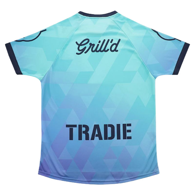 Melbourne Storm 2025 Mens Players Training Shirt - WIL Sky