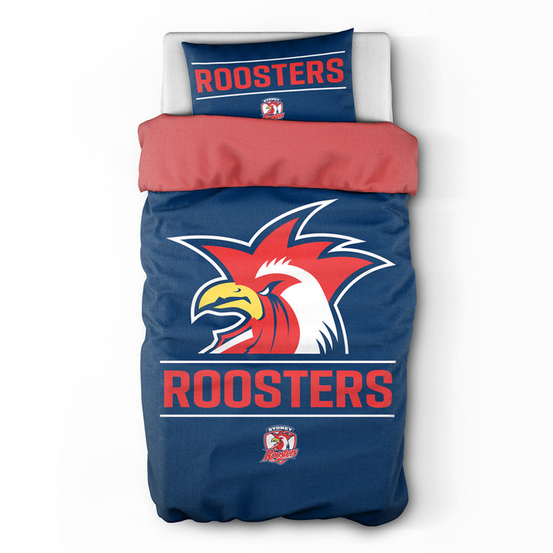 Bedding set with 'Roosters' logo