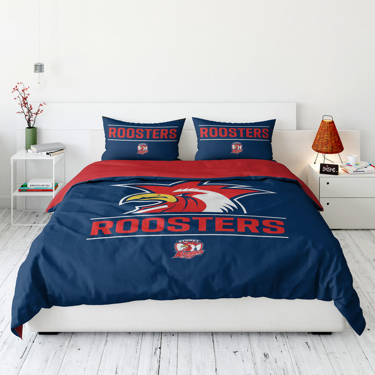Sydney Roosters Quilt Cover - Double