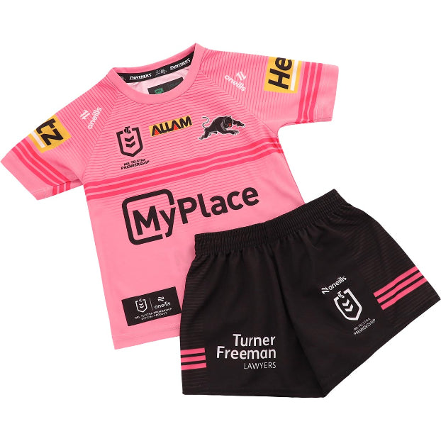 Penrith Panthers 2025 Baby / Toddler Away Jersey Set