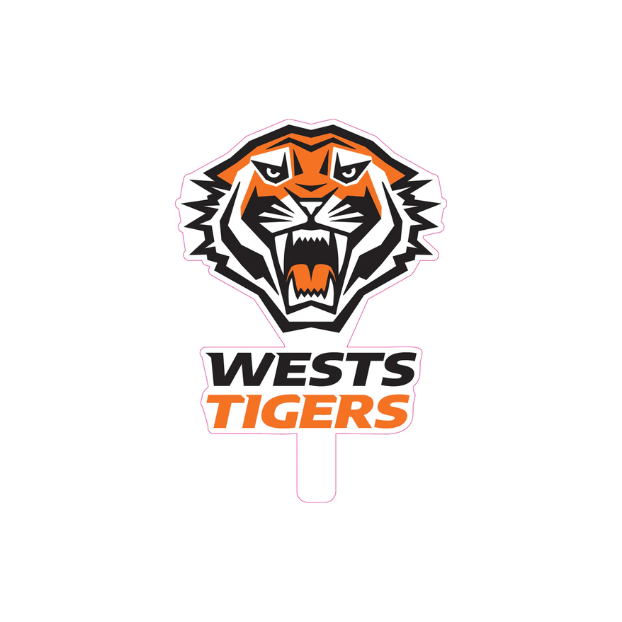 Wests Tigers NRL Logo Cutouts - SMALL