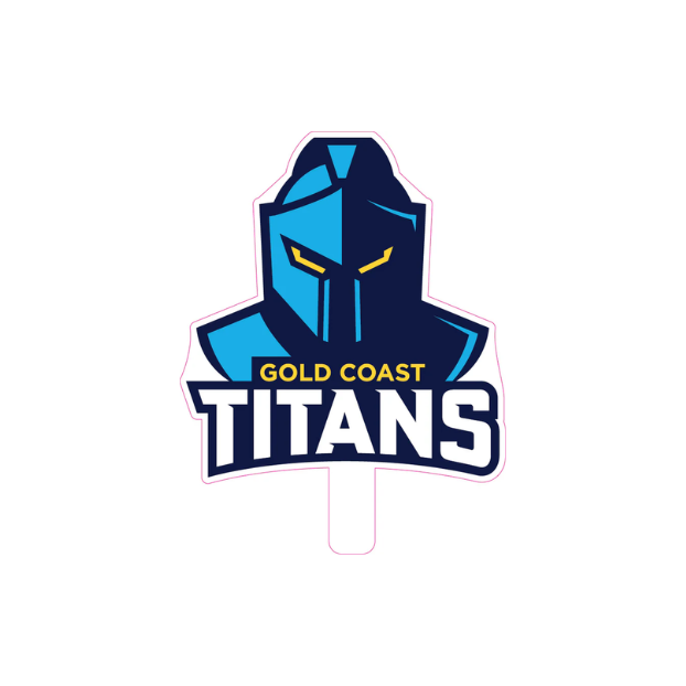 Gold Coast Titans NRL Logo Cutouts - SMALL