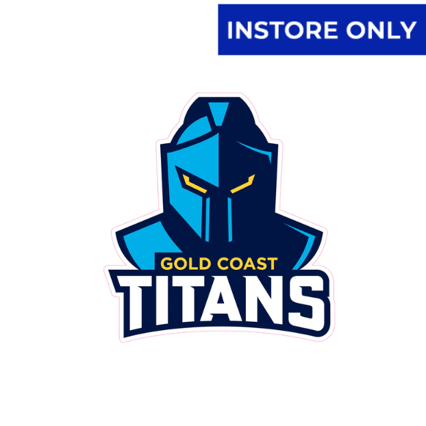 Gold Coast Titans NRL Logo Cutouts - LARGE