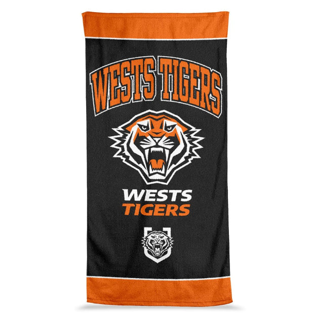 Wests Tigers Beach Towel - Jumbo