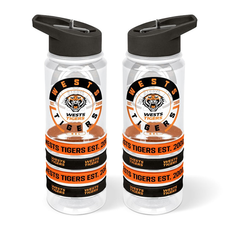 Wests Tigers Drink Bottle - Wristbands