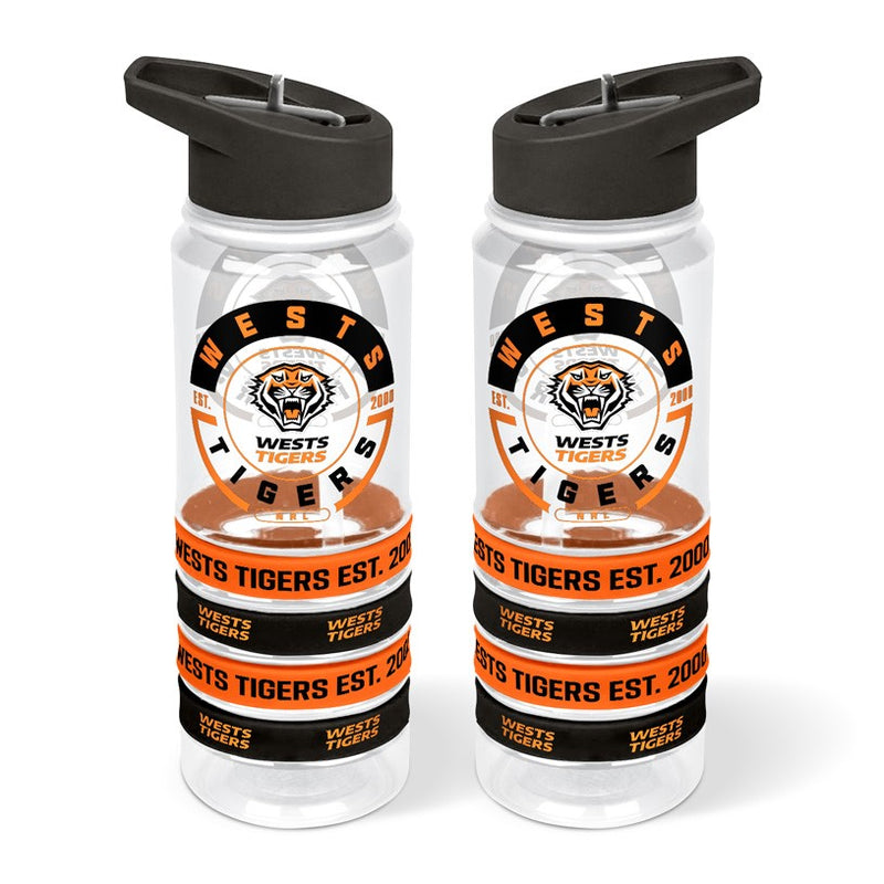 Wests Tigers Drink Bottle - Wristbands