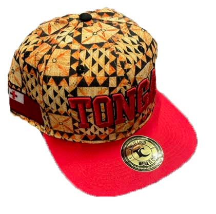 Tonga Snapback Cap - Tapa Design