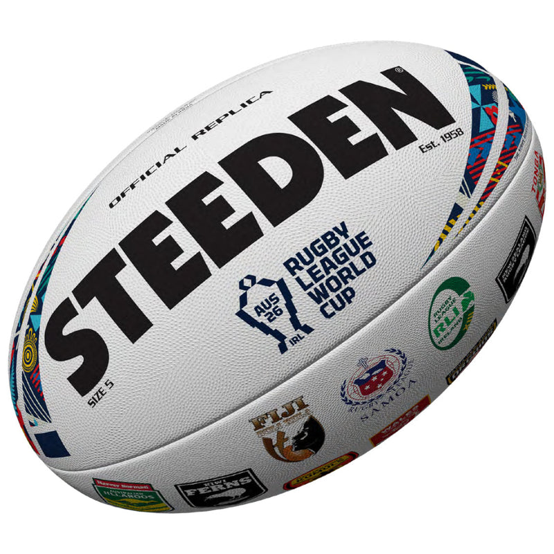 2026 Rugby League World Cup All Team Logo Steeden Supporter Football - Large