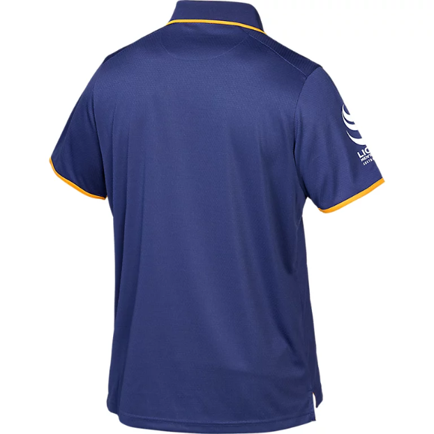 Wallabies 2025 Mens Players Media Polo - Indigo