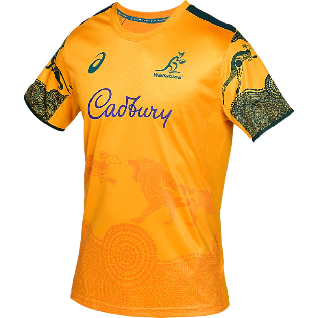 Wallabies 2025 Mens Players Warm Up Shirt