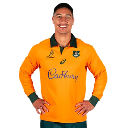 Wallabies 2024 Mens Home Jersey - Long Sleeve