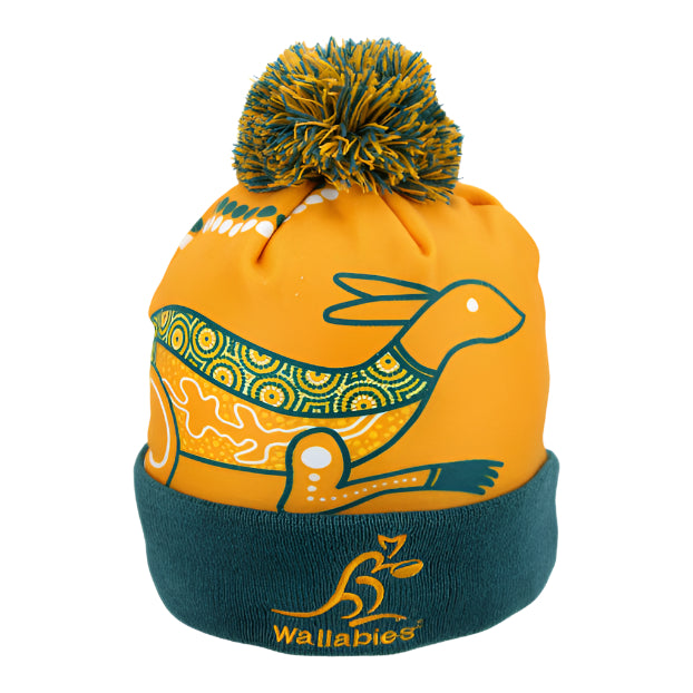 Wallabies Beanie - Indigenous