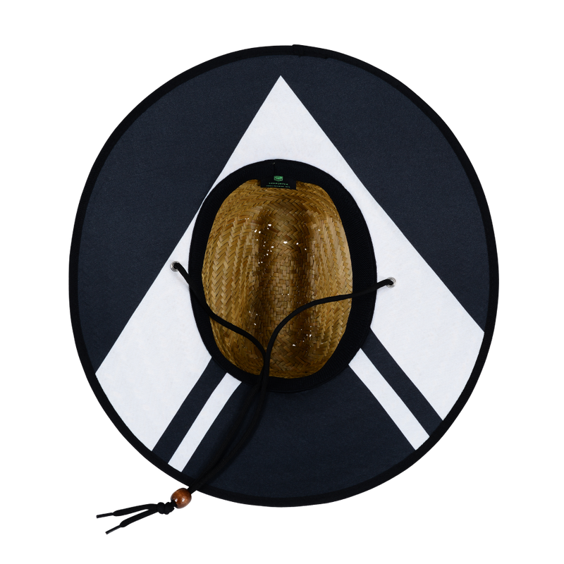 NRL Retro Straw Hat with jersey design on the underside