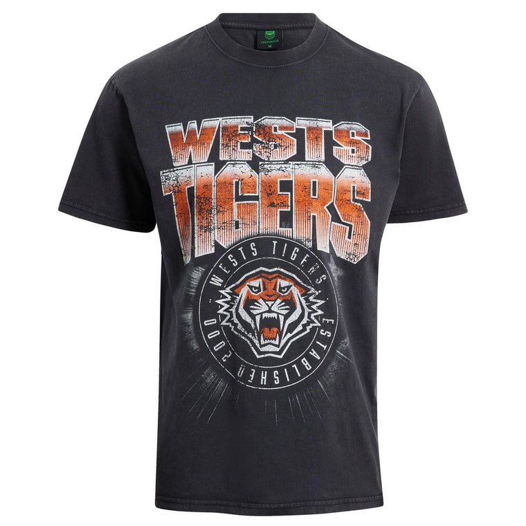 Wests Tigers Mens Supporter Shirt - Washed