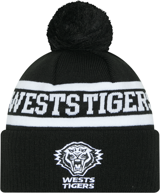 Wests Tigers New Era Beanie - Monochrome