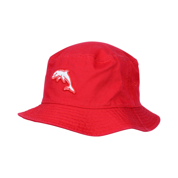 Dolphins Bucket Hat - Cotton Red