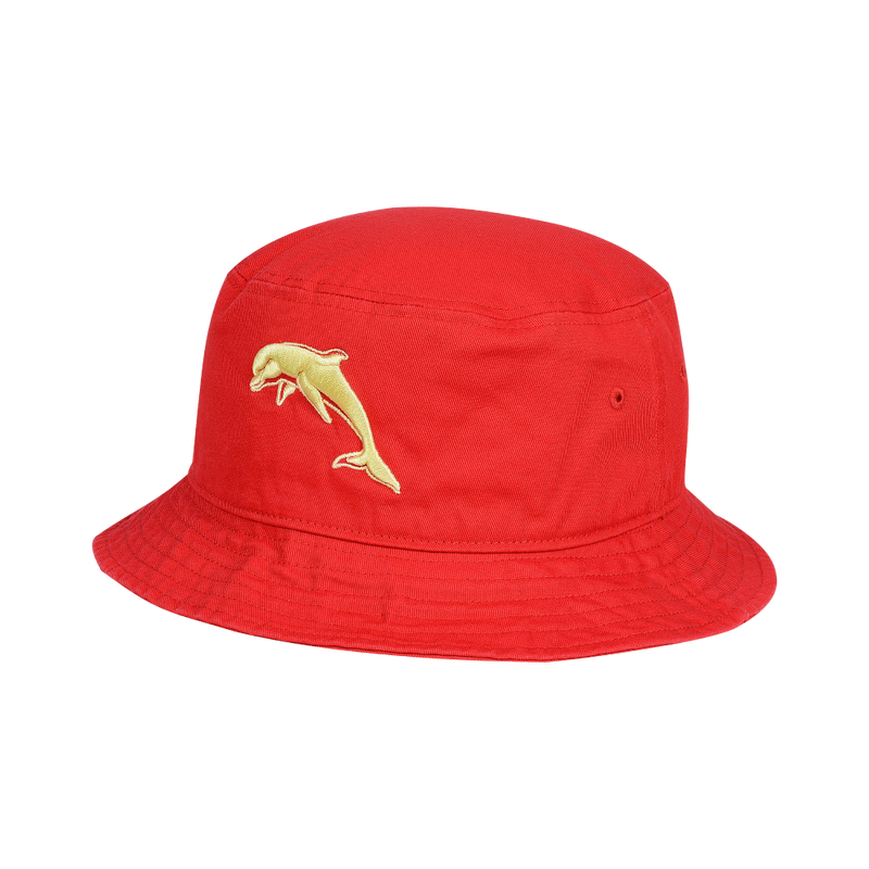 Dolphins Bucket Hat - Cotton Red