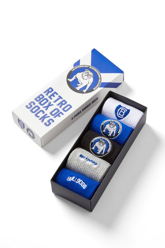 Canterbury Bulldogs Retro Socks (5pk)