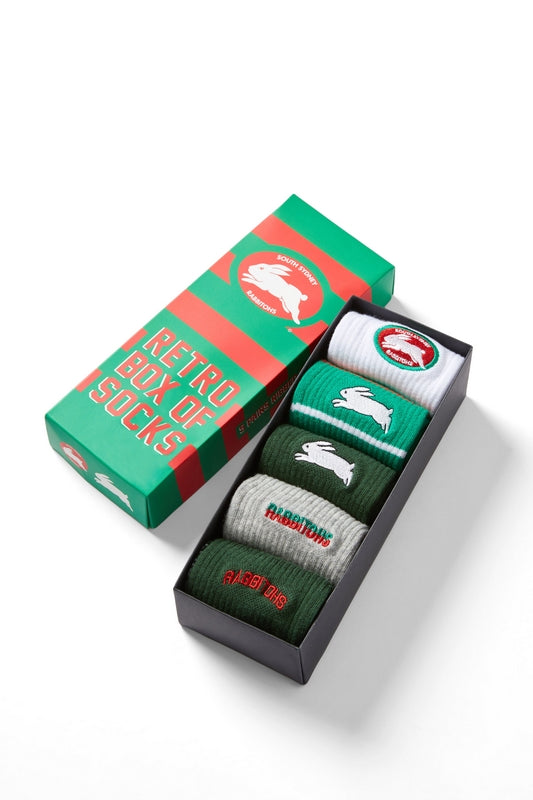 South Sydney Rabbitohs Retro Socks (5pk)