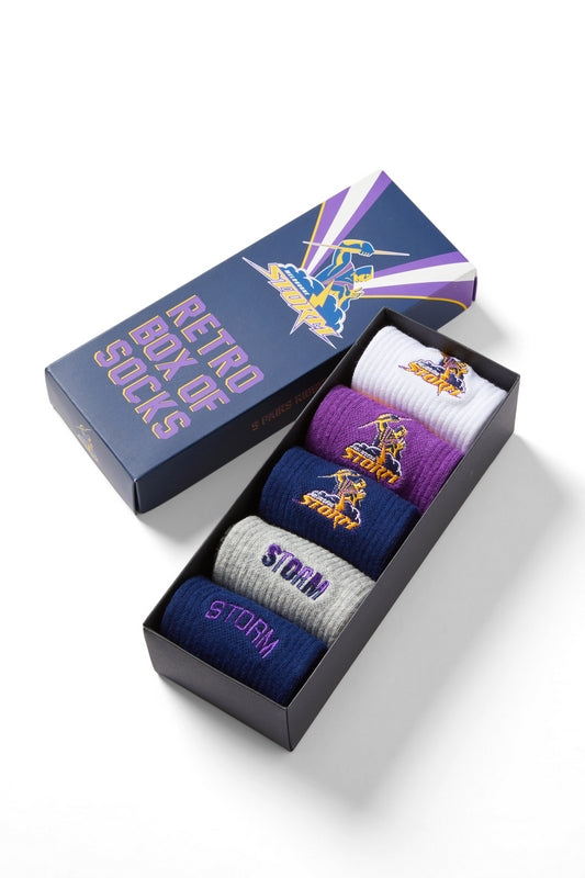 Melbourne Storm Retro Socks (5pk)