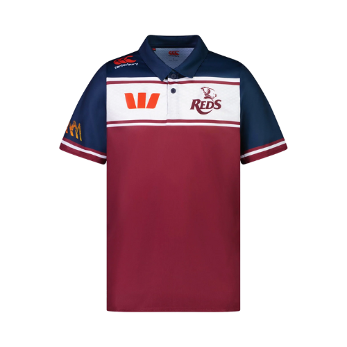 QLD Reds 2023 Mens Players Media Polo