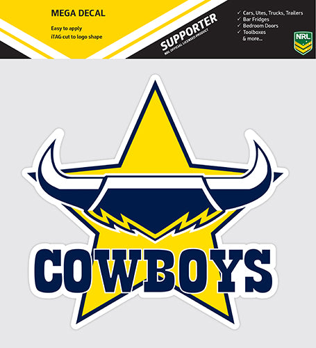 North Queensland Cowboys Car Logo Sticker - Mega