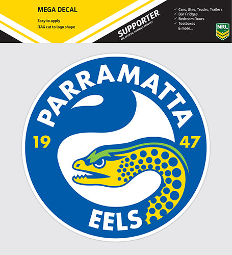 Parramatta Eels Car Logo Sticker - Mega