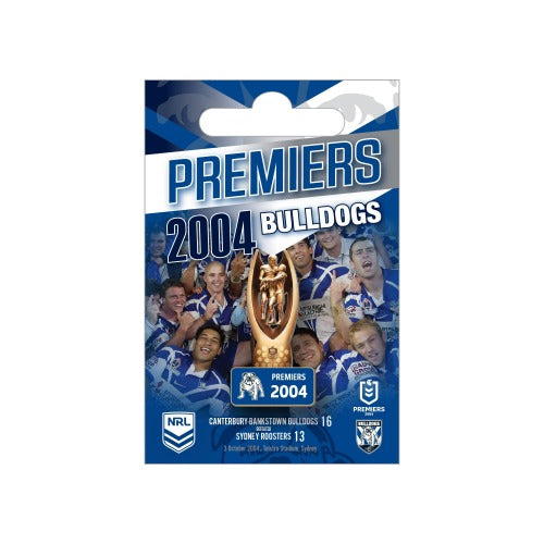 Canterbury Bulldogs 2004 Premiers Pin - Trophy