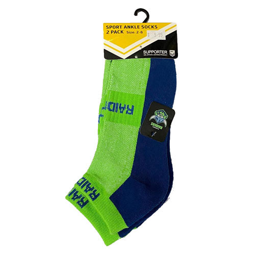 Canberra Raiders Ankle Socks (2pk)