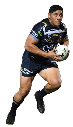 ✺Signed✺ 2022 NORTH QUEENSLAND COWBOYS NRL Card JASON TAUMALOLO