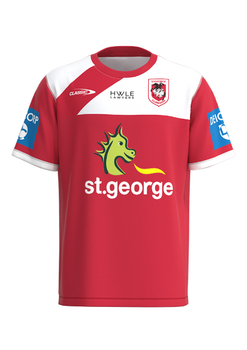 St George Illawarra Dragons 2023 Mens Players Training Shirt - Red
