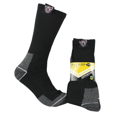 Manly Sea Eagles Work Socks (2pk)