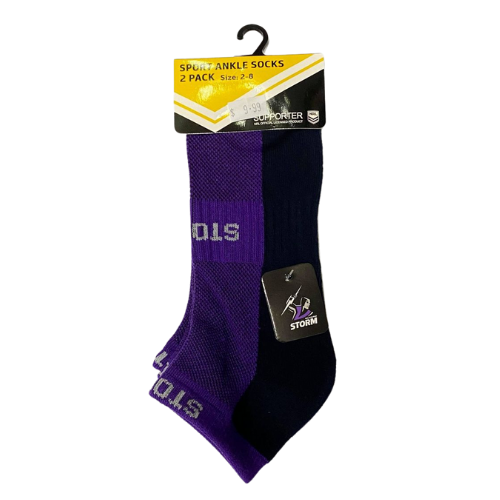 Melbourne Storm Ankle Socks (2pk)