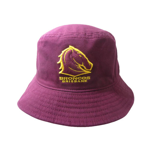 Brisbane Broncos Bucket Hat - Cotton