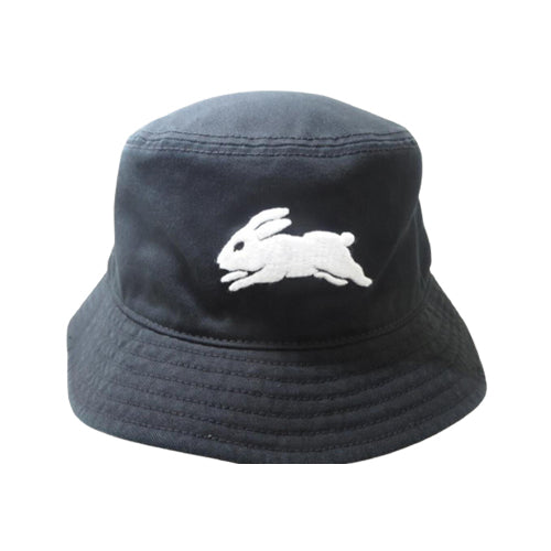 South Sydney Rabbitohs Black Bucket Hat - Cotton
